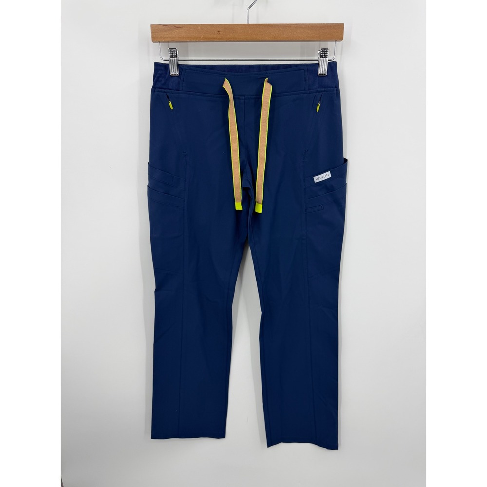 Medelita Delta Scrub Pants Women Size Small Navy Blue Cargo Utility EB11707